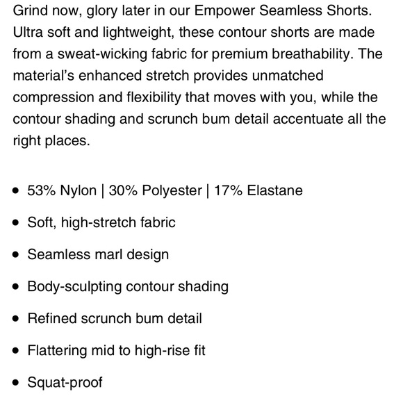 Empower Seamless Shorts - Olive Marl - Picture 6 of 6